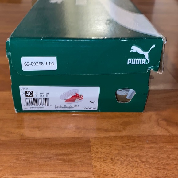 Red and white puma sneakers - Picture 2 of 4